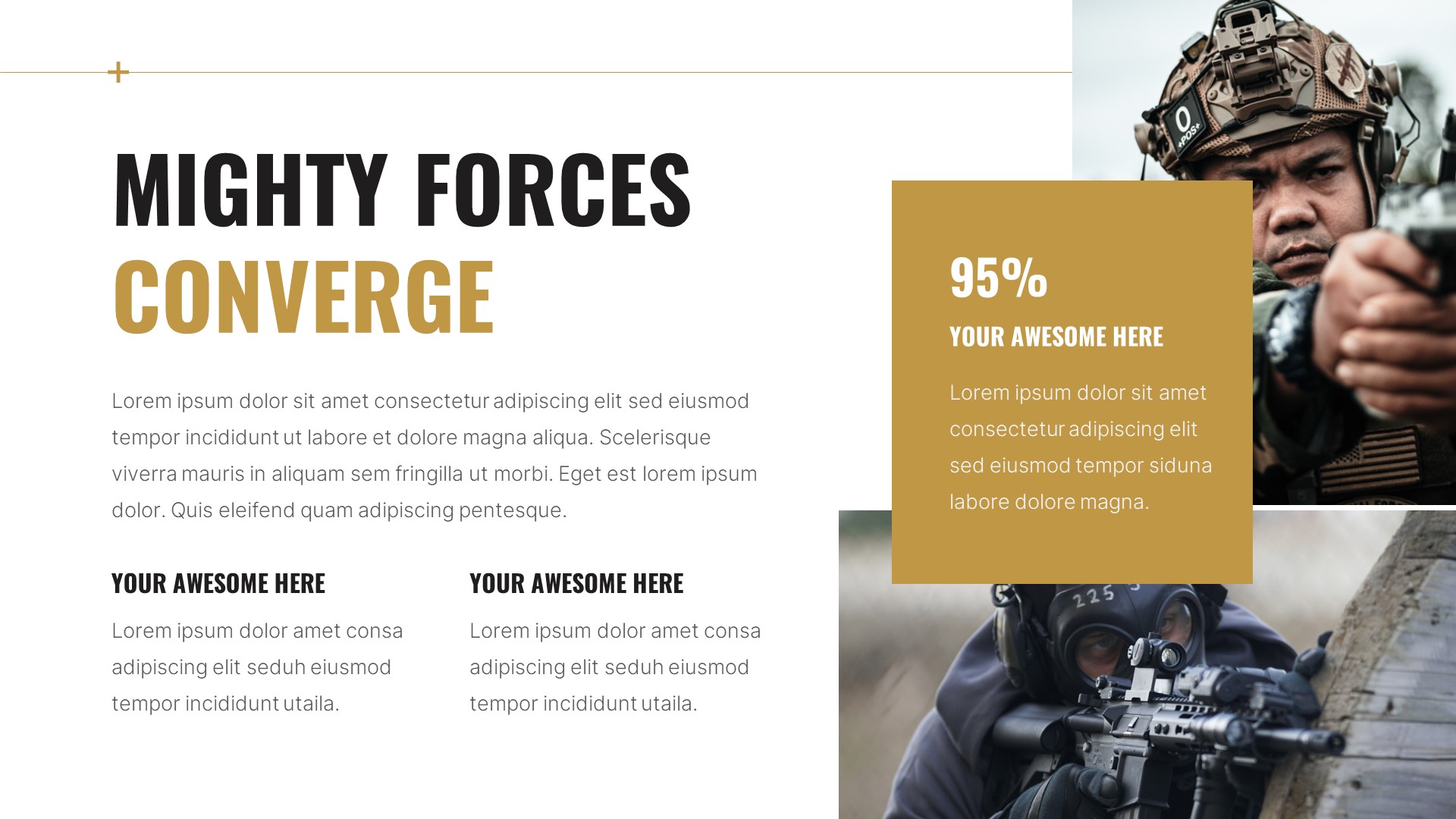 Patriot - Military & Army PowerPoint Template, Presentation Templates