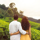 Couple of Tourists in During Excursion to Green Tea Terraces in Sri Lanka Mountains - PhotoDune Item for Sale