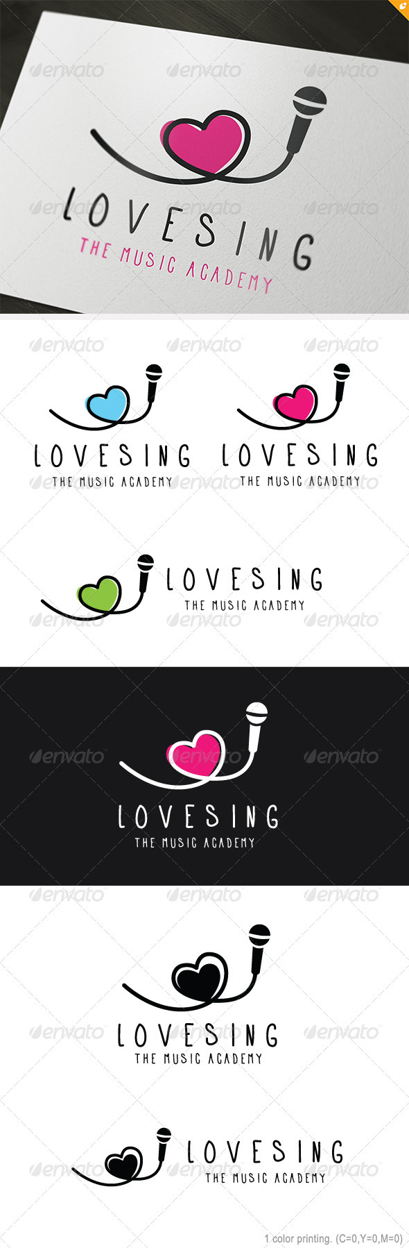 Love Sing Logo - Objects Logo Templates