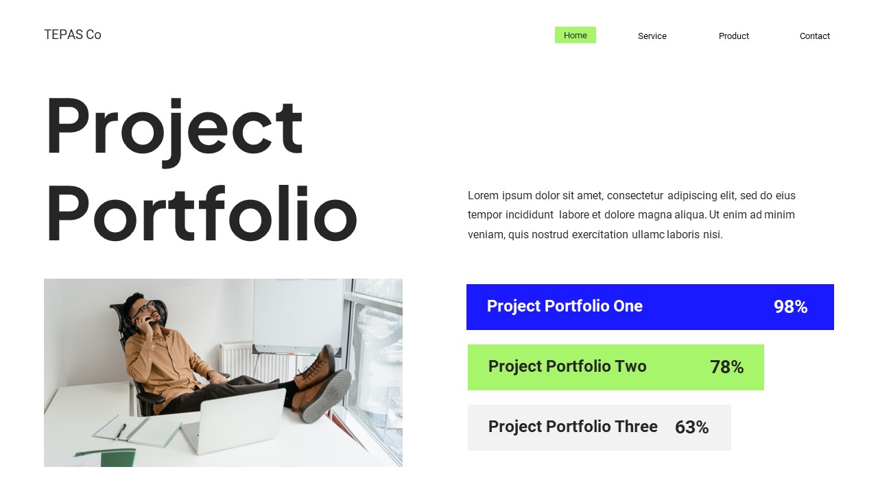 Blue Green Modern Business Technology Key, Presentation Templates ...