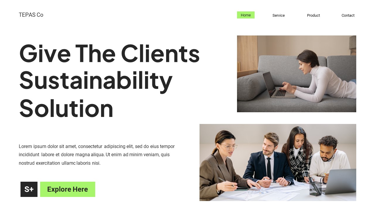 Blue Green Modern Business Technology Key, Presentation Templates ...