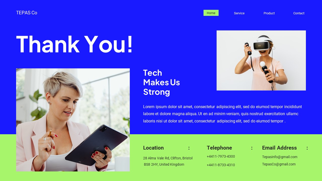 Blue Green Modern Business Technology Key, Presentation Templates ...