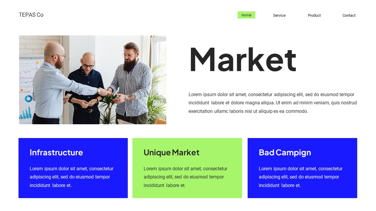 Blue Green Modern Business Technology Key, Presentation Templates ...