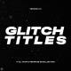 Glitch Titles _FCPX &amp; Apple Motion - VideoHive Item for Sale