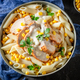 Fresh and delicious pasta with chicken and corn. - PhotoDune Item for Sale