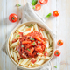 Homemade penne bolognese as a popular dish in Italy. - PhotoDune Item for Sale