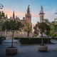 Plaza del Triunfo Square with Cathedral at sunset - Seville, Andalusia, Spain - PhotoDune Item for Sale
