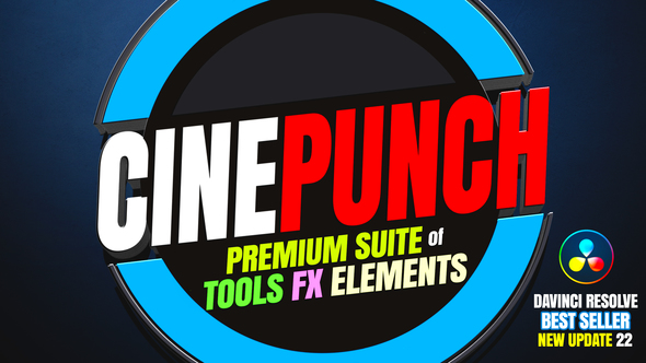 CINEPUNCH I Davinci Resolve Plugins I Effects I Tools I VFX Elements Premium Pack