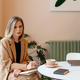 Portrait of a business woman drinking morning coffee - PhotoDune Item for Sale