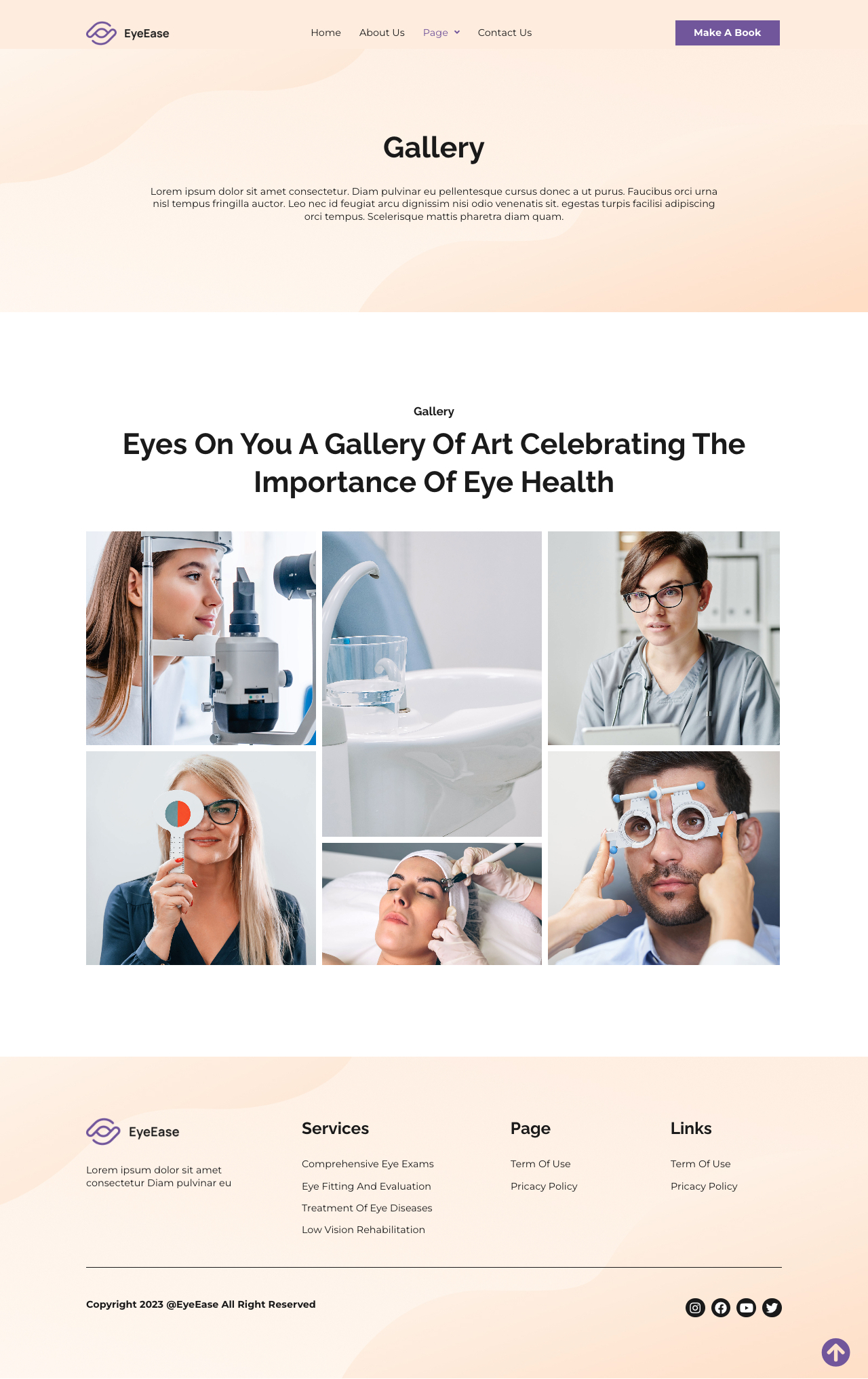 EyeEase Eyecare Clinic Template Kits by antstheme ThemeForest