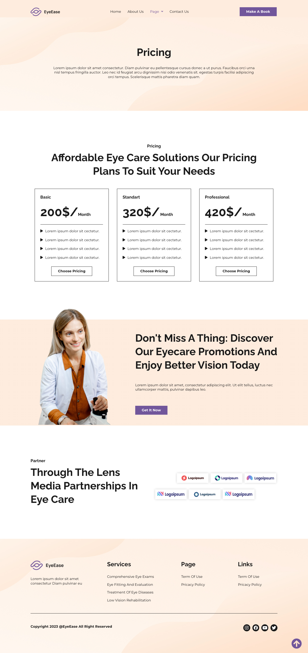 EyeEase Eyecare Clinic Template Kits by antstheme ThemeForest