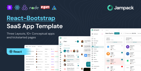 Special Jampack - Powerful React-Bootstrap SaaS App Template