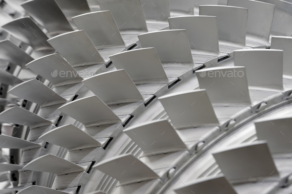 Group of turbine blades - Stock Photo - Images