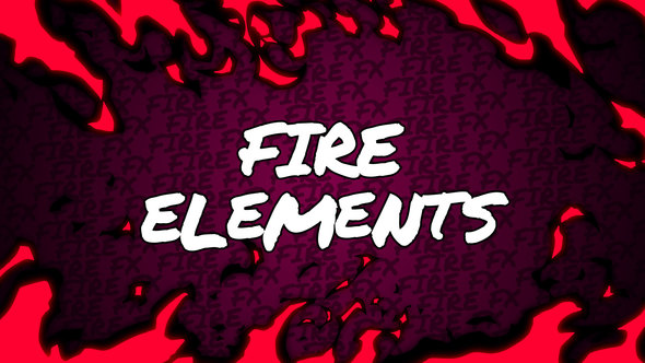 Fire Elements // After Effects Elements template preview