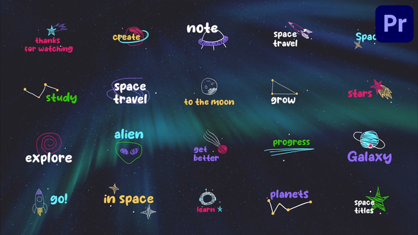 Space Titles | Premiere Pro MOGRT