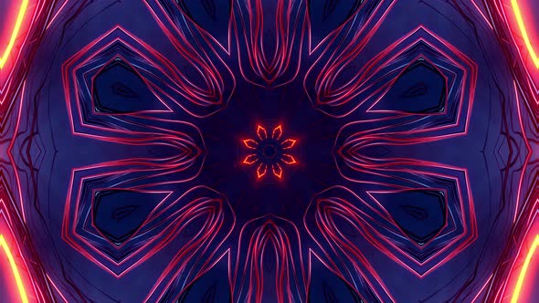 Futuristic kaleidoscope patterns VJ Loop Psychedelic motion Abstract Background alt