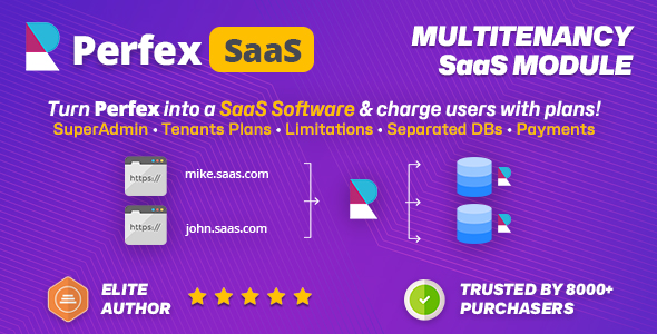 SaaS module for Perfex CRM  Multitenancy support