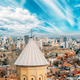 Tbilisi, Georgia. cityscape skyline, Scenic View altered sky. Georgian Capital Skyline Cityscape. St - PhotoDune Item for Sale