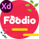 Foodio - Fast Food Adobe XD Template