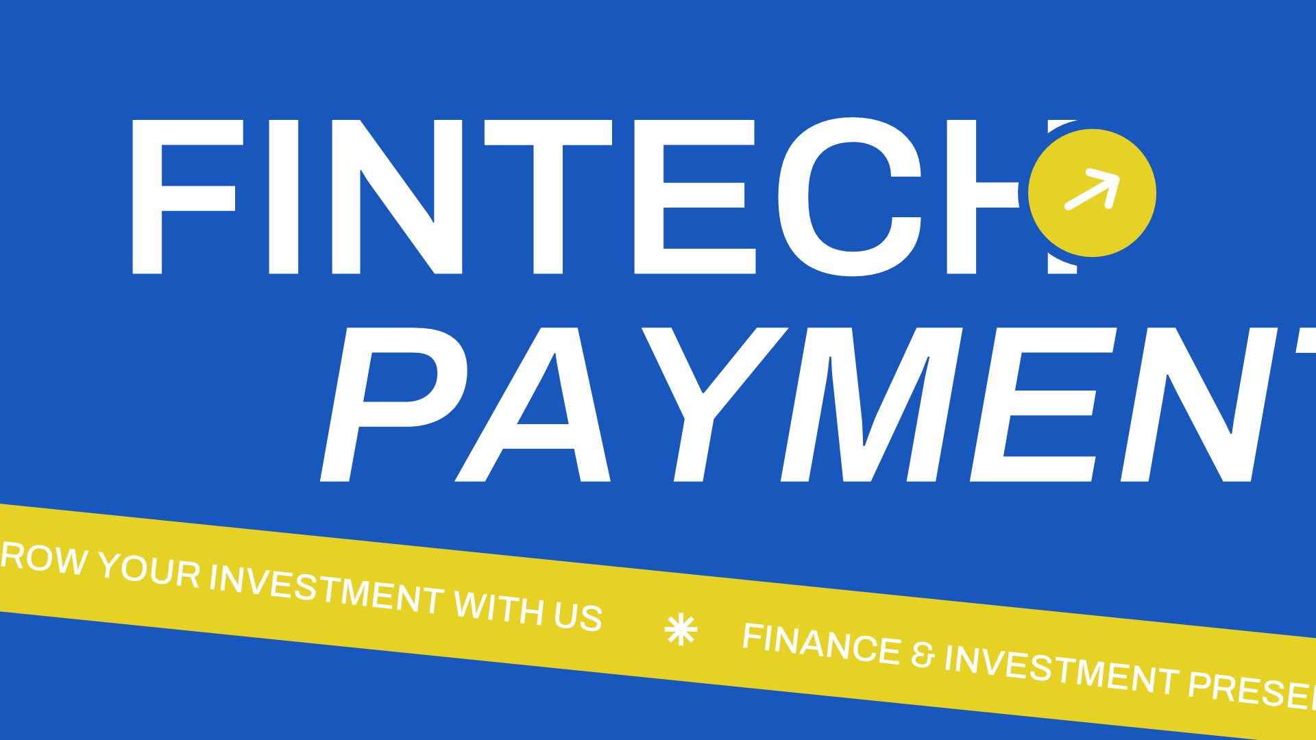 Fintech - Payment Finance PowerPoint Template, Presentation Templates
