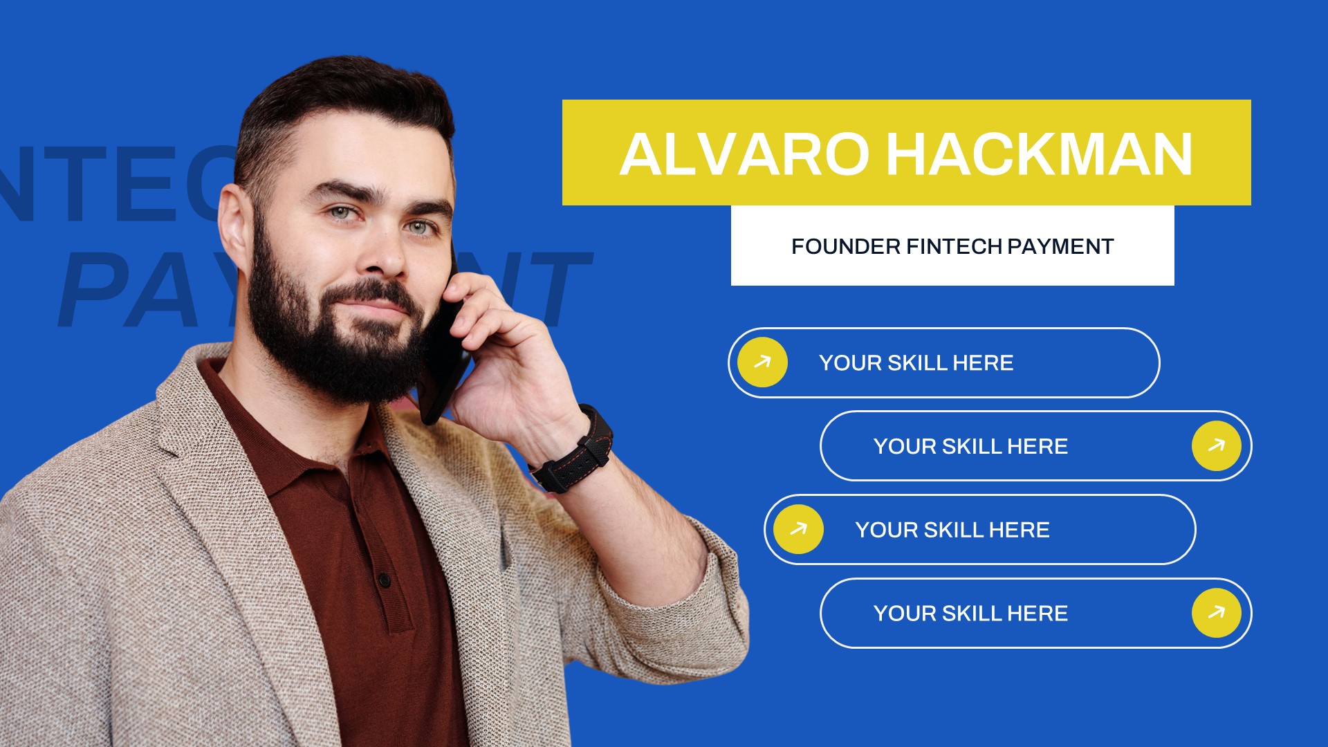 Fintech - Payment Finance PowerPoint Template, Presentation Templates