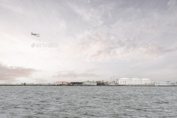 Maldives Airport by the Sea - Stock Photo - Images