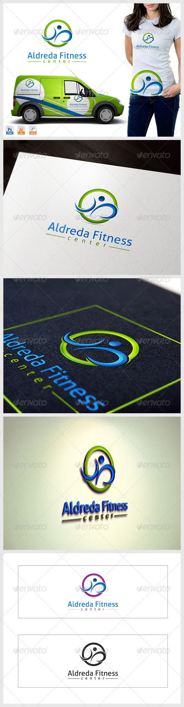 Fitness Center logo - Humans Logo Templates