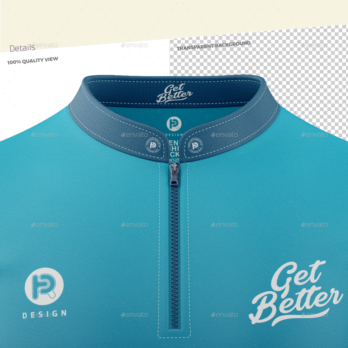 Mandarin Collar Shirt Mockup V1, Graphics GraphicRiver