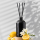 Black glass diffuser with the scent of flowers and orange. Perfumes for the room - PhotoDune Item for Sale