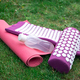 Acupuncture massage mat, water bottle and grass sports mat. - PhotoDune Item for Sale