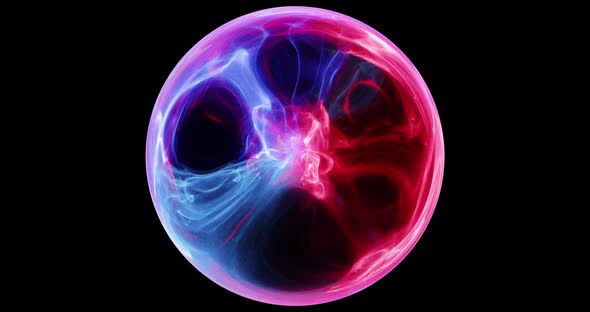 Abstract energy orb motion graphic. 
