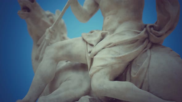 Close Up of the Neptune Statue