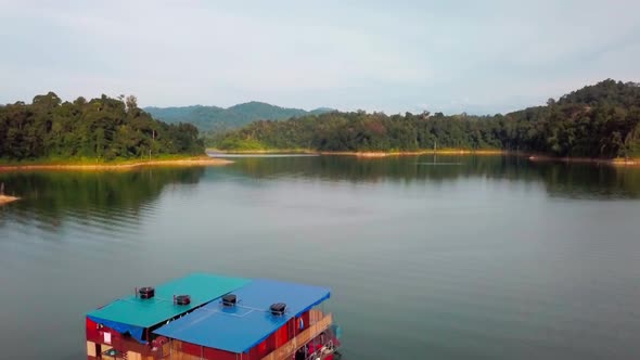 Drone Royal Belum House Boat