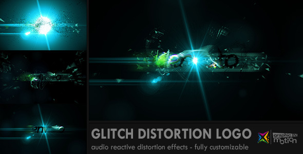 Glitch Distortion Logo - VideoHive 3763586