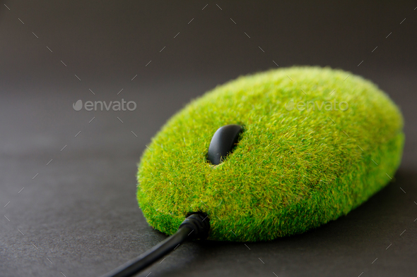 Green computer mouse concept - Stock Photo - Images