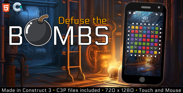 Defuse the bombs - HTML5 Casual game