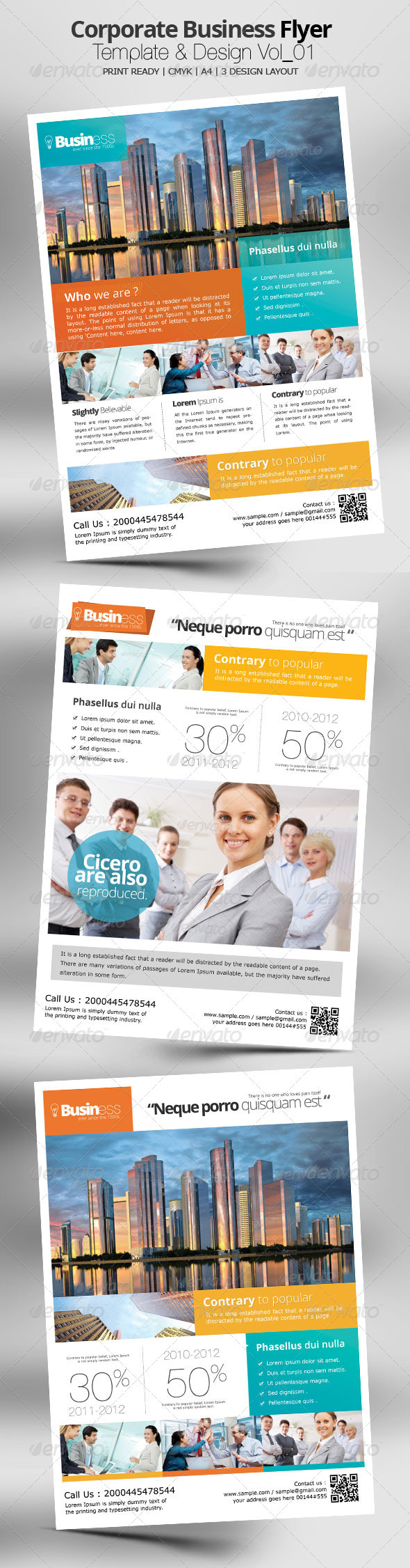 Corporate Business Flyer Template & Design Vol_01 - Corporate Flyers