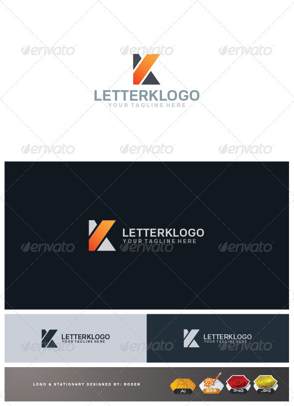 Letter K Logo - Letters Logo Templates