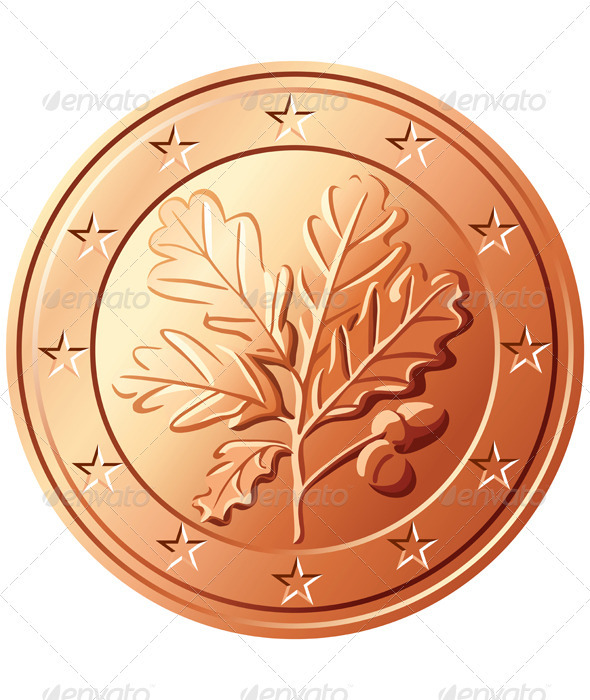 Vector Money euro cent germany - Man-made Objects Objects