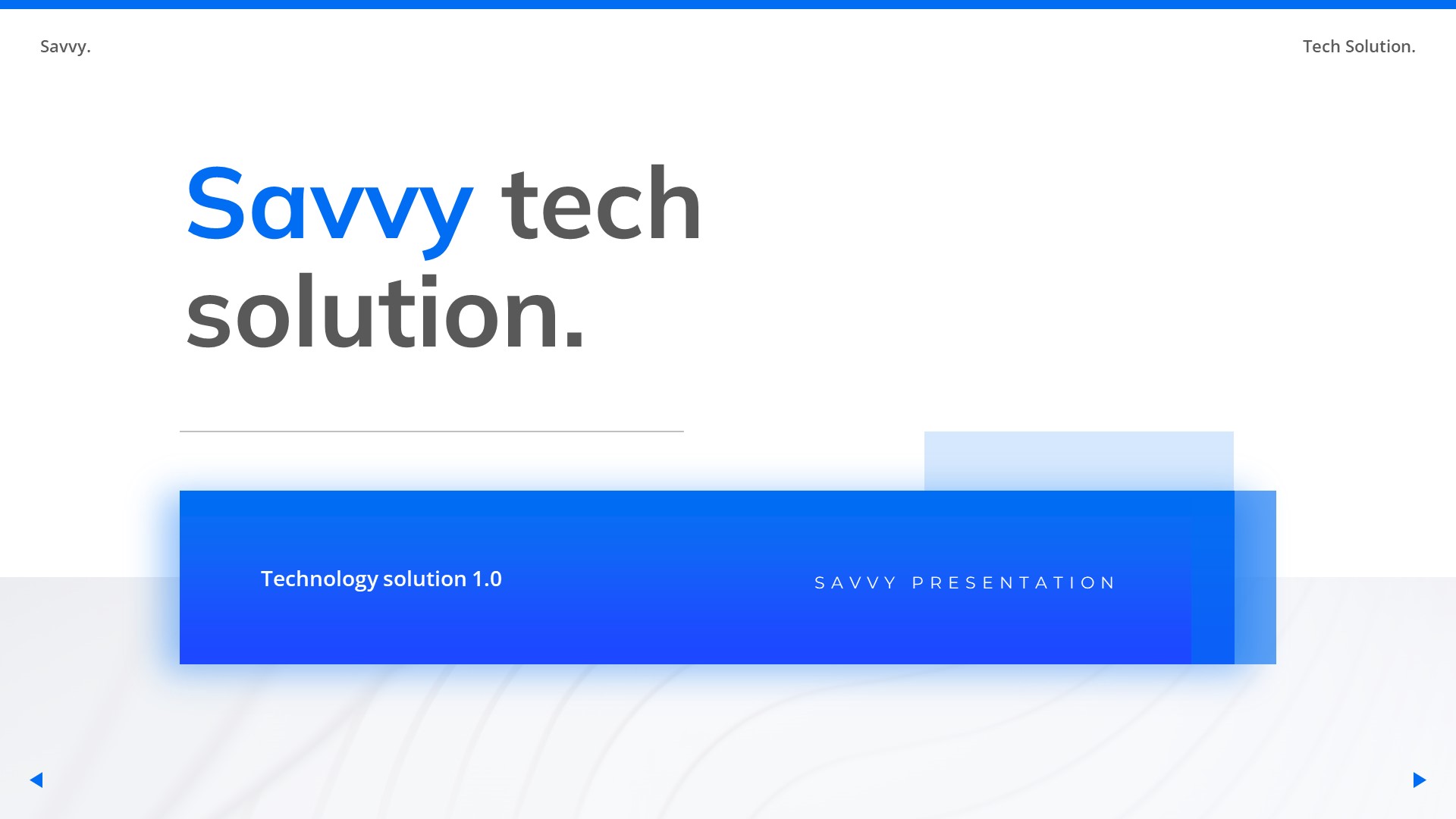 Savvy tech solution - Google Slides template, Presentation Templates