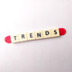Toys word with the word TRENDS on a white background - PhotoDune Item for Sale