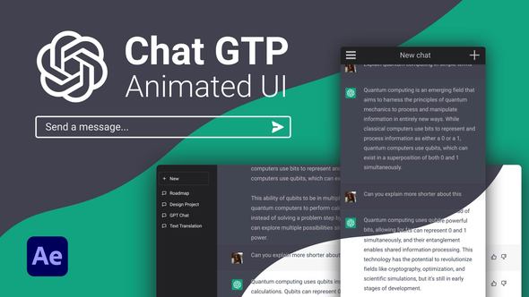 AI Chat GPT UI Elements template preview