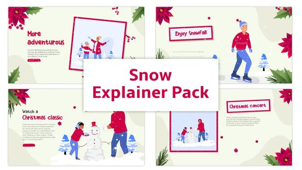 Snow Explainer Animation Scene Pack