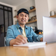 Friendly asian man working from home - PhotoDune Item for Sale