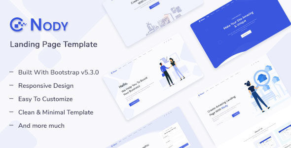 Nody - Bootstrap 5 Landing Page Template by themesdesign | ThemeForest