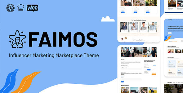 Faimos – Influencer Marketing Marketplace Theme