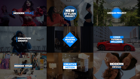 Minimal Modern Titles | AE Titles template preview