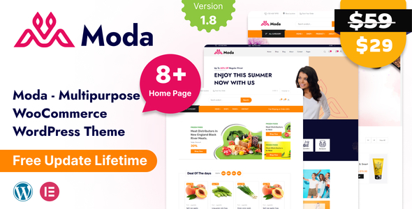 Moda - Multipurpose WooCommerce WordPress Theme With RTL Support