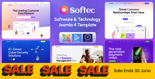 Softec - Software & Technology Joomla 4 Template