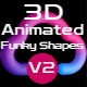 3D Animated Funky Shapes 02 - VideoHive Item for Sale